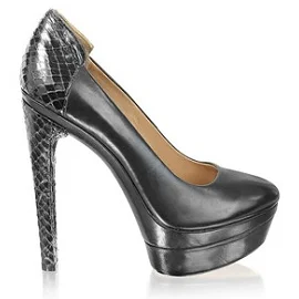 Versatile Heeled Sandals for Any Occasion---Rachel Zoe Annie Croc - Black