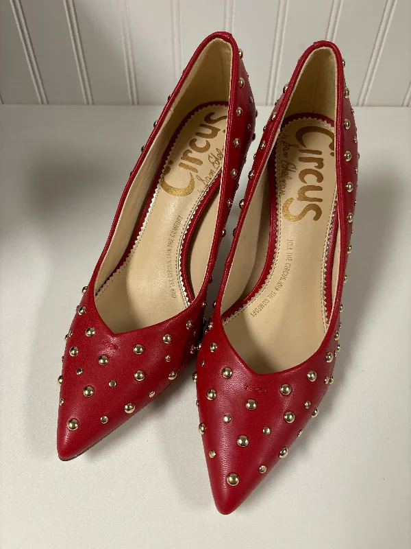 Stiletto Heel Pumps with Perfect Fit--Red Shoes Heels Stiletto Circus By Sam Edelman, Size 6-Fashionable & Classic