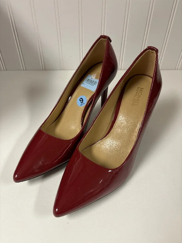 Stiletto Heel Pumps with Perfect Fit--Red Shoes Heels Stiletto Michael By Michael Kors, Size 6-Fashionable & Classic