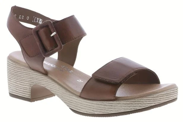 Versatile Heeled Sandals for Any Occasion---Remonte By Rieker DON52-24 Muskat