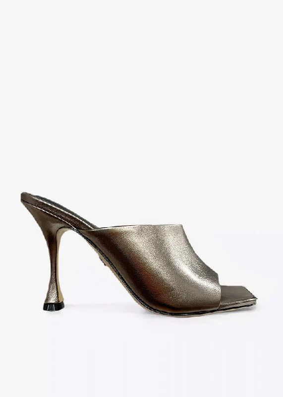 Stiletto Heel Pumps with Perfect Fit--Rika Heel - Plomo Gunmetal-Fashionable & Classic