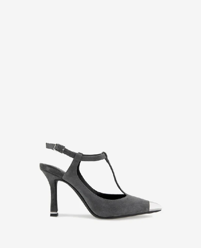 Affordable Suede Ankle Pumps for All-Day Wear--Romi T-Strap Suede Pump