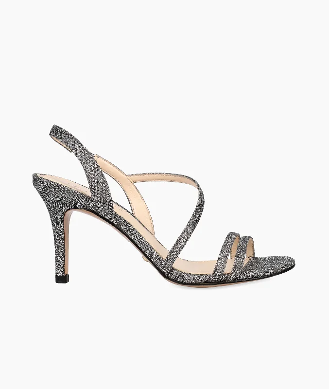 Rooni Mid Heel - Pewter---Fashionable Kitten Heels for Date Night