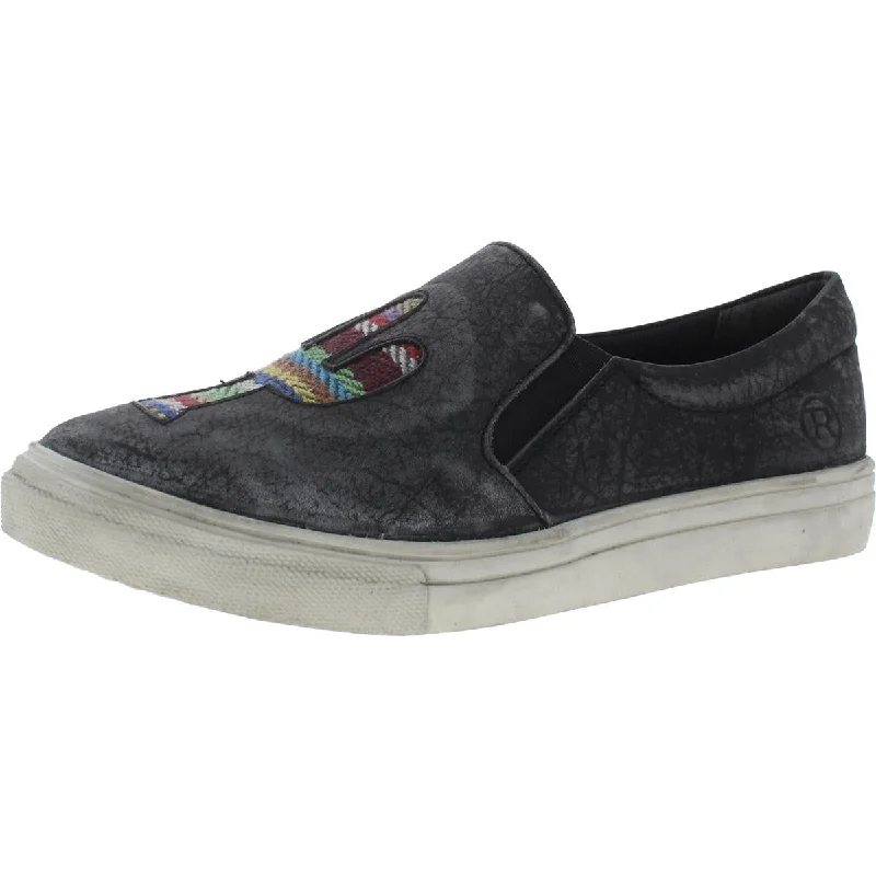 Roper Womens Leather Cactus Slip-On Sneakers---Comfortable Leather Pumps for Office and Everyday Wear