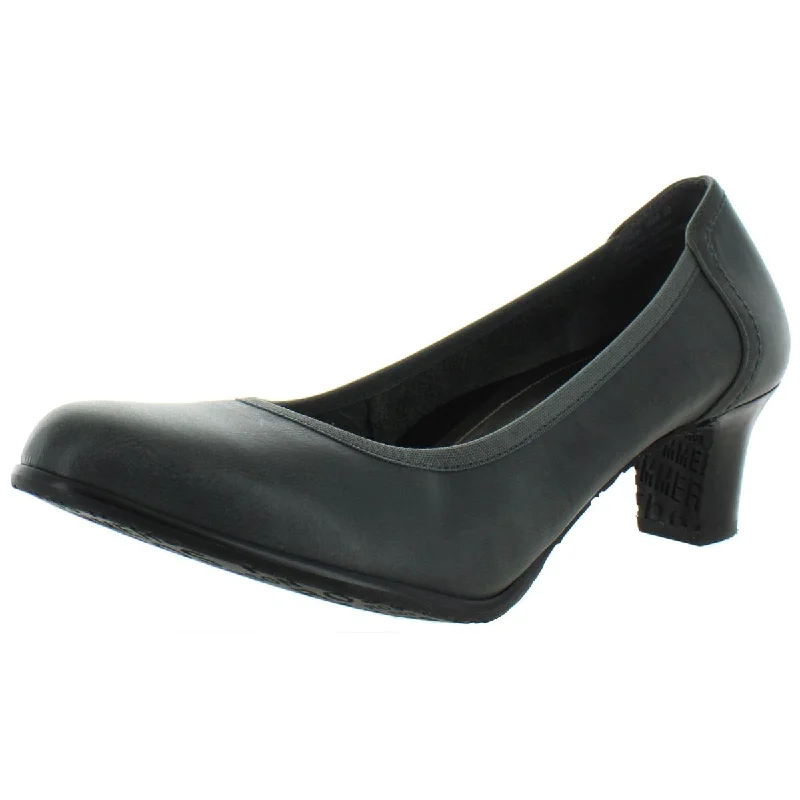 Stylish Slip-On Pumps for Quick Elegance---Ros Hommerson Womens Halo Leather Slip On Pumps