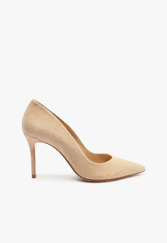 Affordable Suede Ankle Pumps for All-Day Wear--Lou Lo Suede Pump