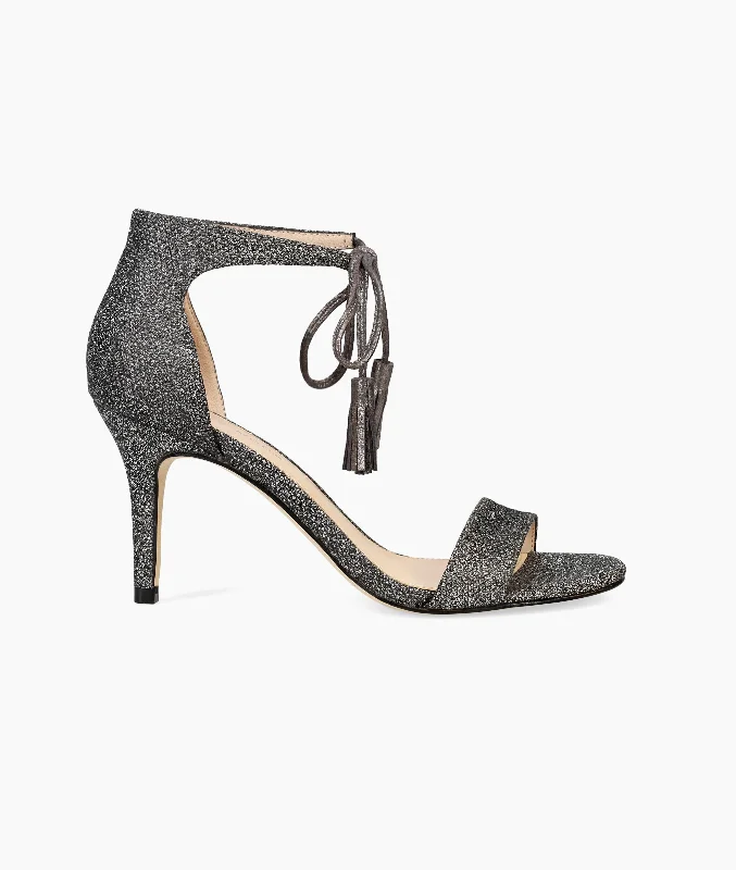 Roz Mid Heel - Pewter---Fashionable Kitten Heels for Date Night