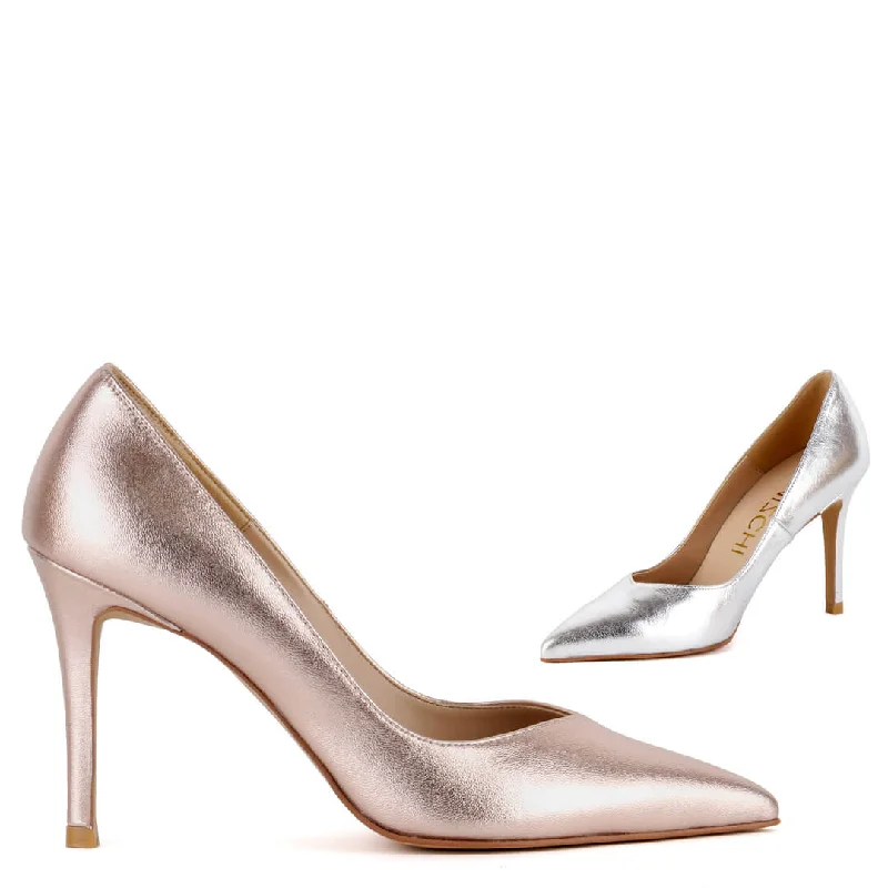 Versatile Heeled Sandals for Any Occasion---SABBIA METALLIC - high heels