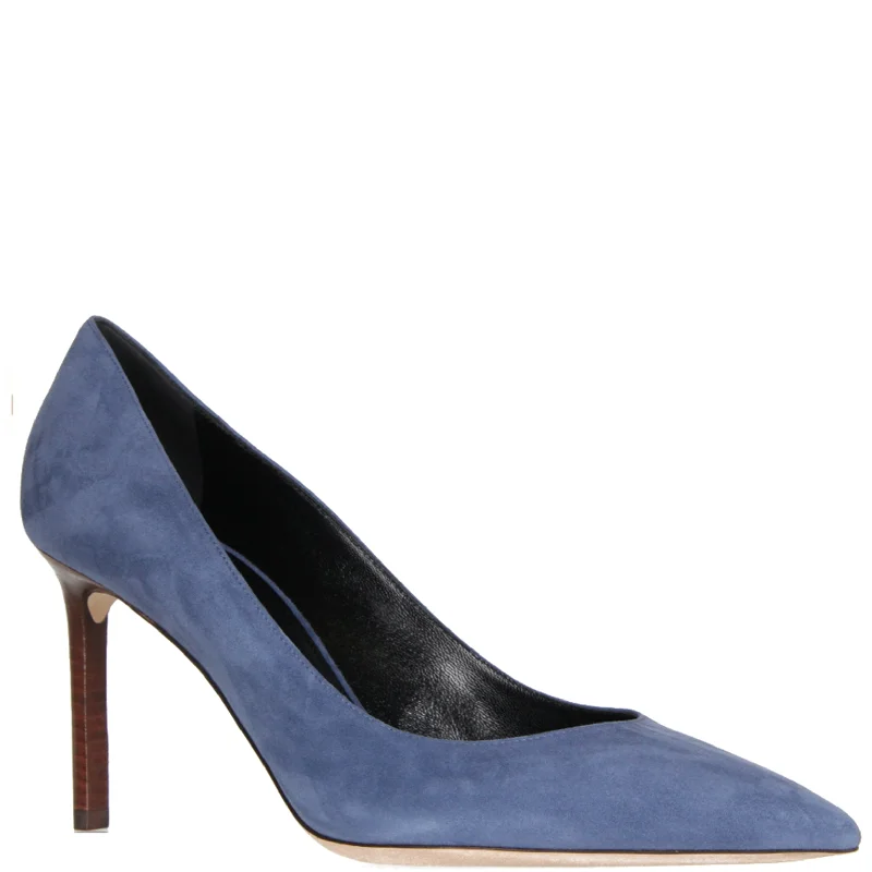 Affordable Suede Ankle Pumps for All-Day Wear--Anja 85 Suede, Denim