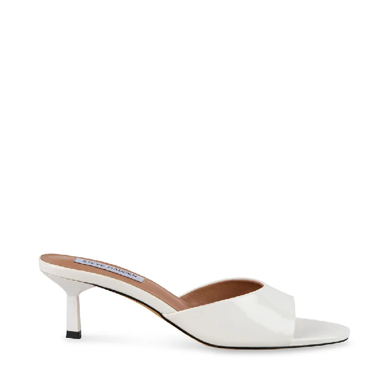 Versatile Heeled Sandals for Any Occasion---SAINTLY WHITE PATENT