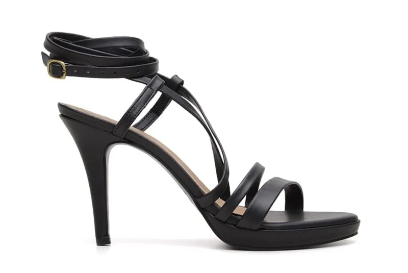 Stiletto Heel Pumps with Perfect Fit--'Sandra' vegan stiletto heel by Ahimsa - Black-Fashionable & Classic