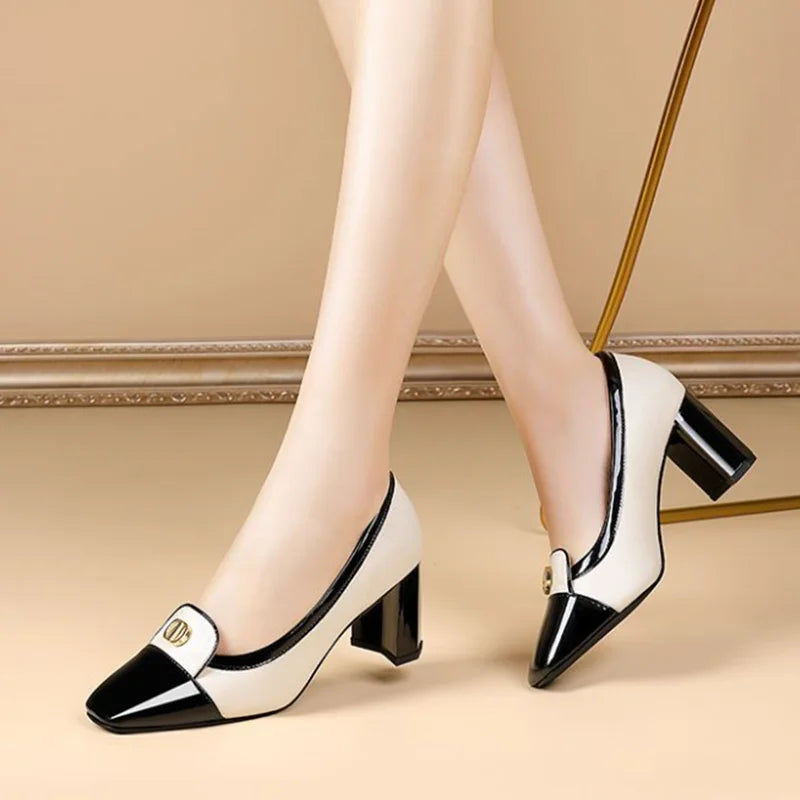 Versatile Heeled Sandals for Any Occasion---Women Light Weight European Stylish Elegant Green Square Heel