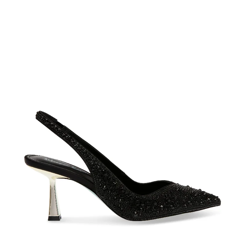 SB-CLARK BLACK---Fashionable Kitten Heels for Date Night