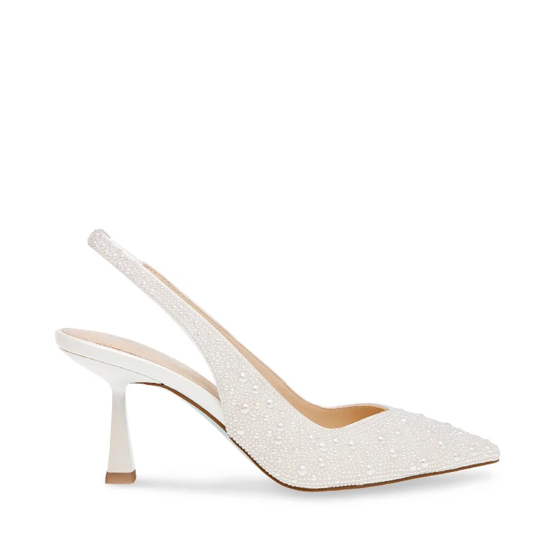 SB-CLARK IVORY---Fashionable Kitten Heels for Date Night