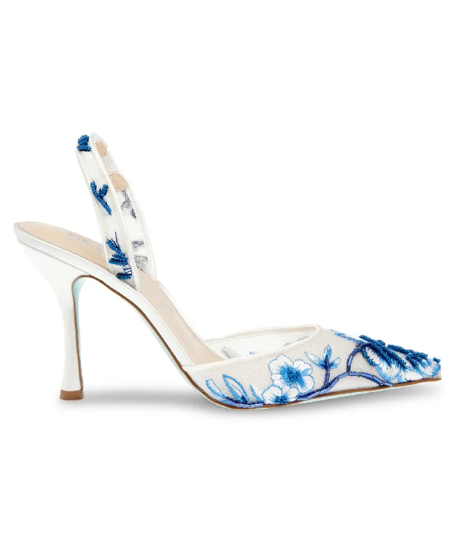 SB-PATCH BLUE---Fashionable Kitten Heels for Date Night