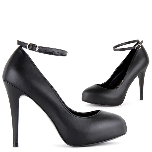 Versatile Heeled Sandals for Any Occasion---SCANDALIZE - strap black