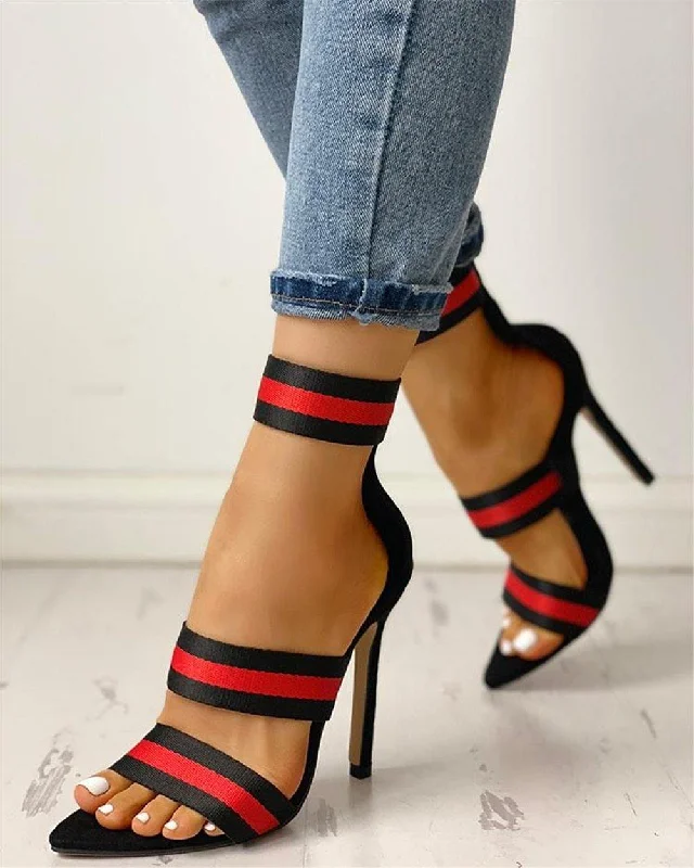 Versatile Heeled Sandals for Any Occasion---Mixed Gladiator Heels