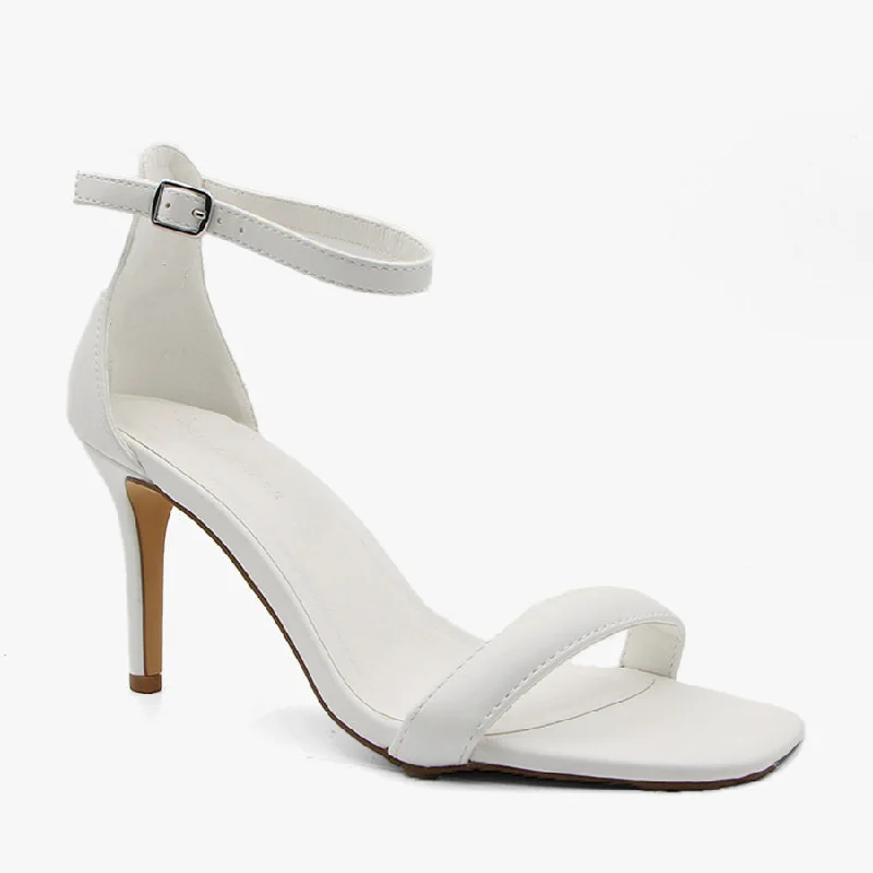 Versatile Heeled Sandals for Any Occasion---SHAYA WHITE