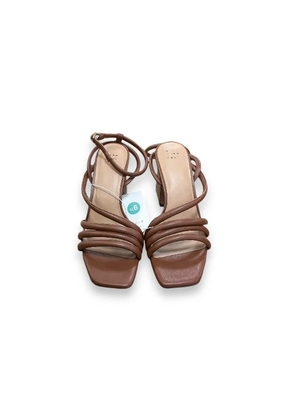 Shoes Heels Block By A New Day In Brown, Size: 9.5---Fashionable Kitten Heels for Date Night