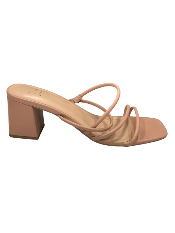 Shoes Heels Block By A New Day In Mauve, Size: 11---Fashionable Kitten Heels for Date Night