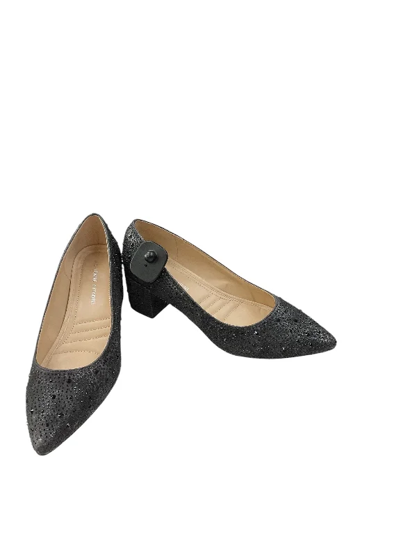 Shoes Heels Block By Adrienne Vittadini In Grey, Size: 7.5---Fashionable Kitten Heels for Date Night