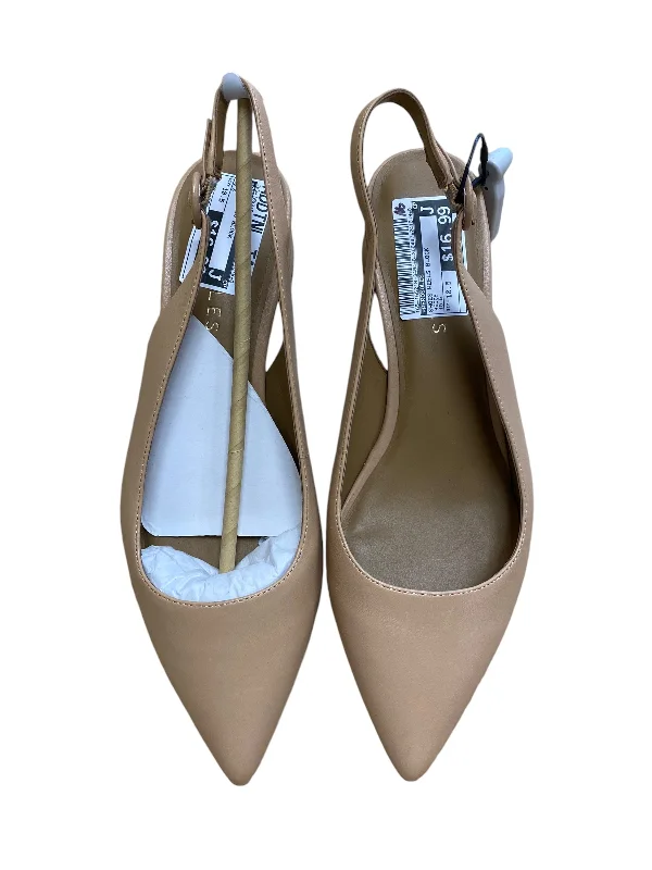 Shoes Heels Block By Aerosoles In Beige, Size: 10.5---Fashionable Kitten Heels for Date Night