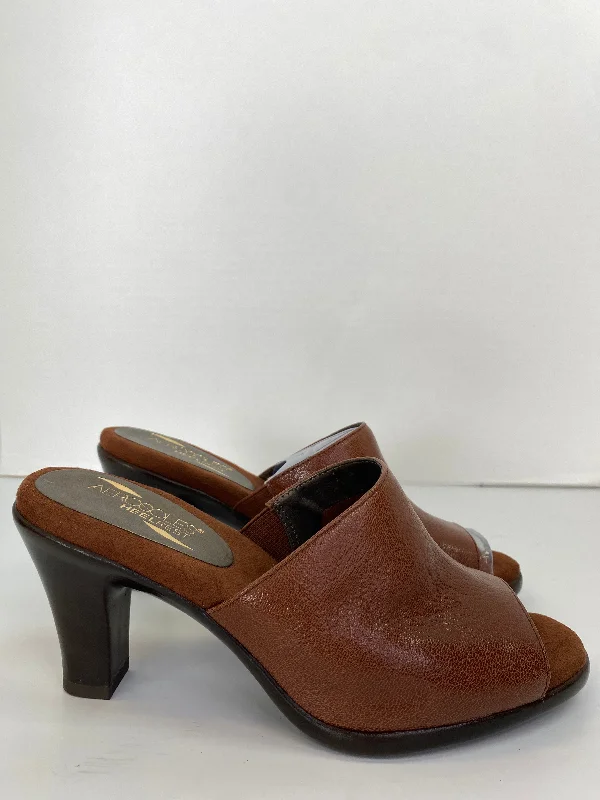 Shoes Heels Block By Aerosoles In Brown, Size: 8---Fashionable Kitten Heels for Date Night