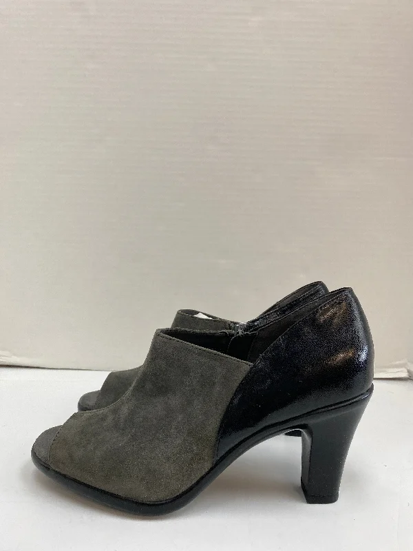 Shoes Heels Block By Aerosoles In Grey, Size: 8.5---Fashionable Kitten Heels for Date Night