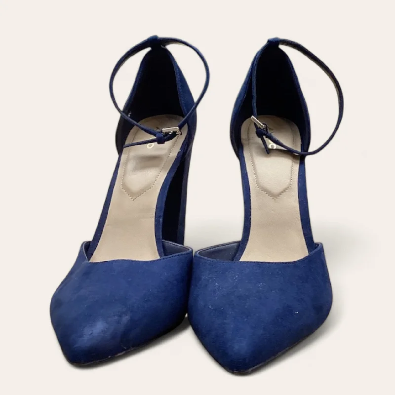 Shoes Heels Block By Aldo In Navy, Size: 11---Fashionable Kitten Heels for Date Night