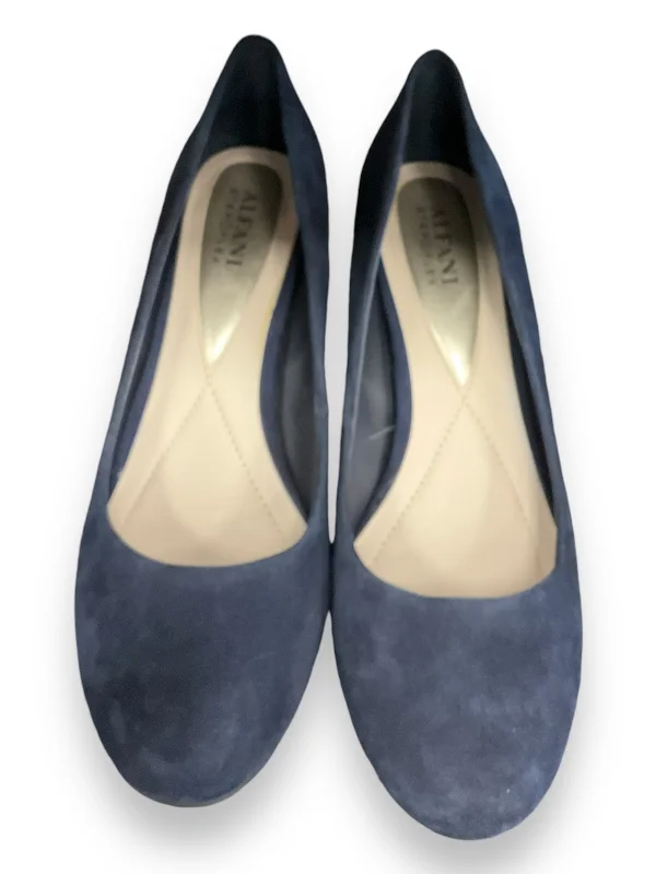 Shoes Heels Block By Alfani In Navy, Size: 8.5---Fashionable Kitten Heels for Date Night