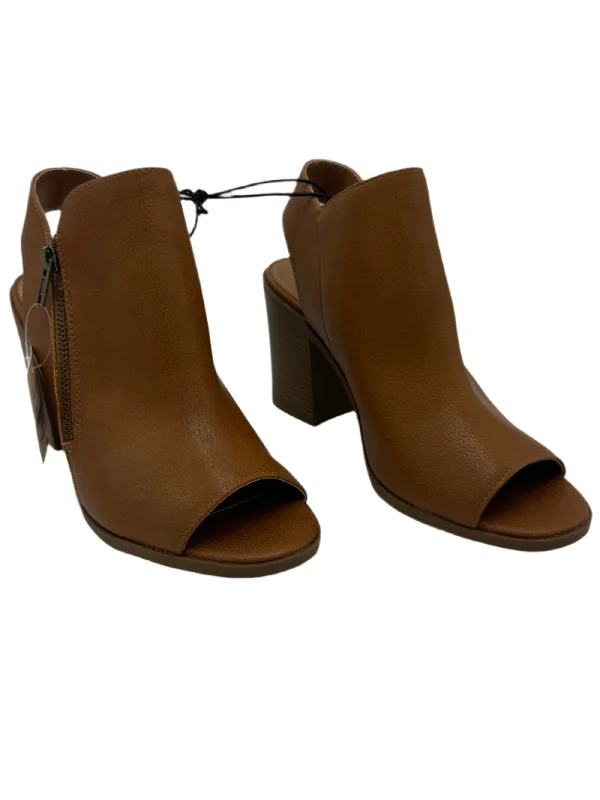 New! Shoes Heels By Ana In Brown, Size: 10---Fashionable Kitten Heels for Date Night