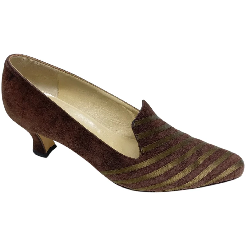 Shoes Heels Block By Bally In Brown, Size: 7---Fashionable Kitten Heels for Date Night