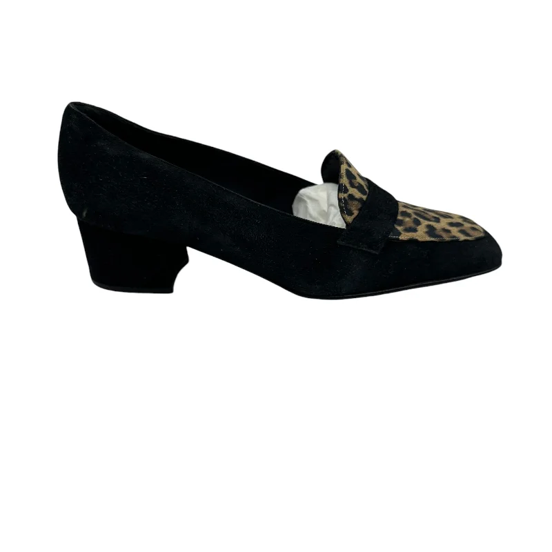 Shoes Heels Block By Bandolino In Animal Print, Size:8---Fashionable Kitten Heels for Date Night