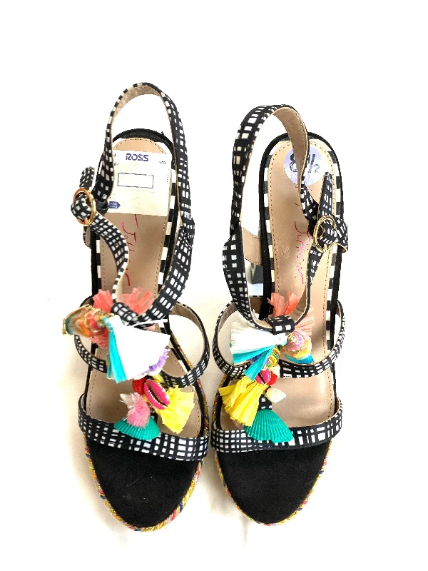 Shoes Heels Block By Betsey Johnson In Multi-colored, Size: 8.5---Fashionable Kitten Heels for Date Night