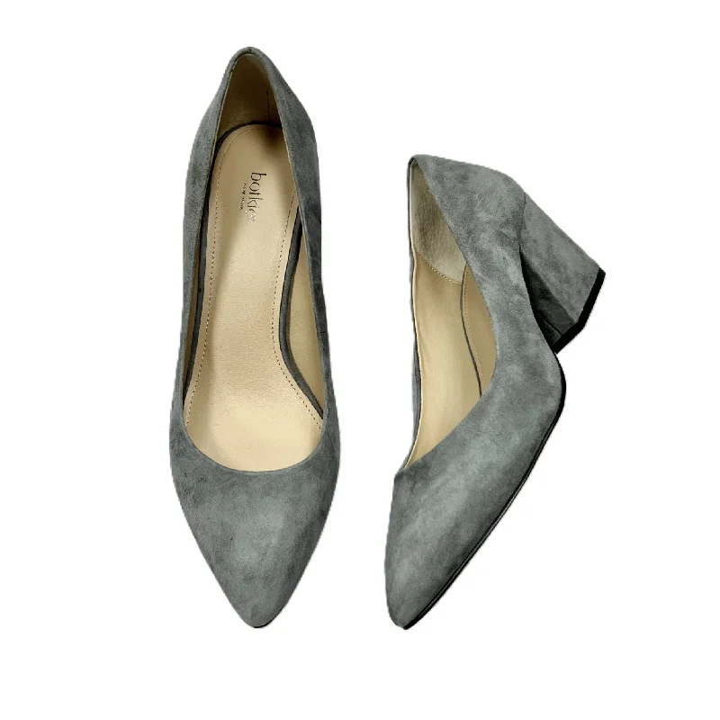 Shoes Heels Block By Botkier In Grey, Size: 8---Fashionable Kitten Heels for Date Night