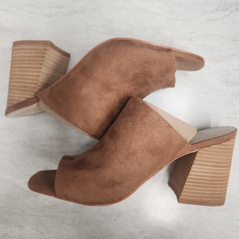 Shoes Heels Block By Bp In Tan, Size: 8---Fashionable Kitten Heels for Date Night