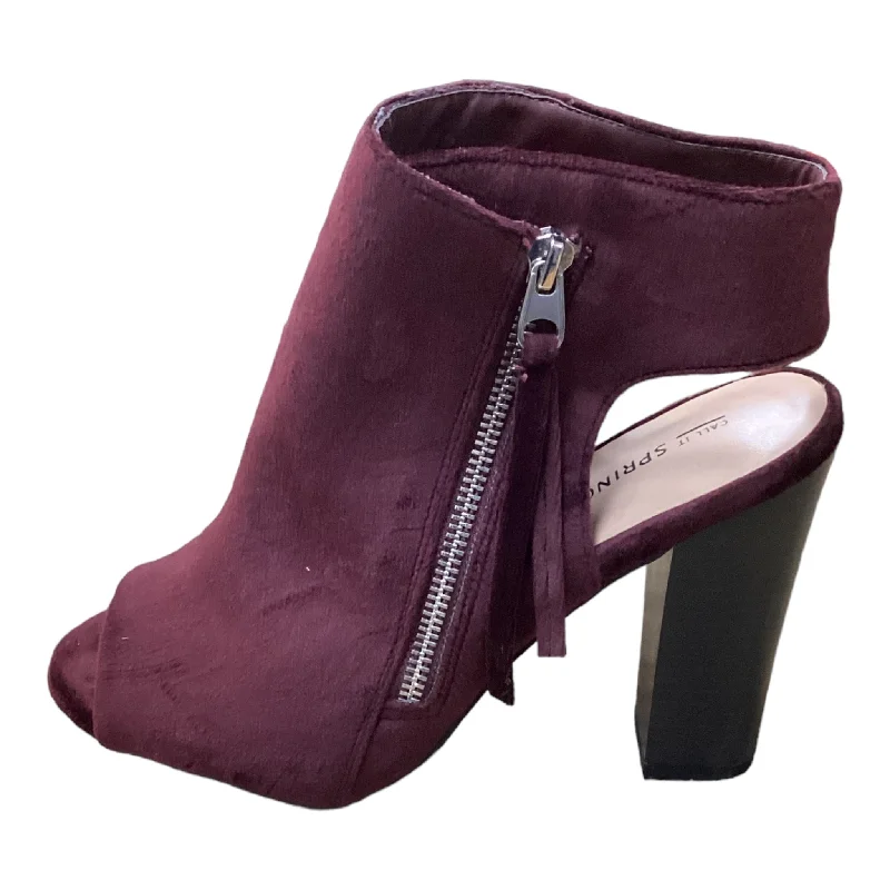 Shoes Heels Block By Call It Spring In Purple, Size: 9---Fashionable Kitten Heels for Date Night