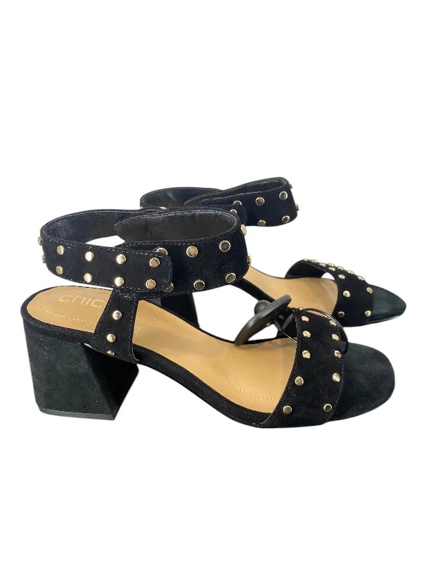 Shoes Heels Block By Chicos In Black, Size: 7.5---Fashionable Kitten Heels for Date Night