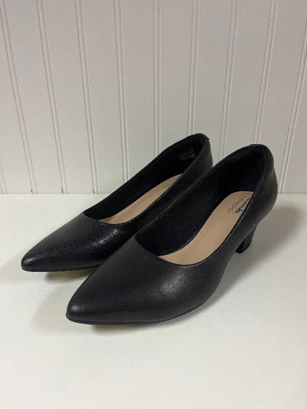 Shoes Heels Block By Clarks In Black, Size: 8.5---Fashionable Kitten Heels for Date Night