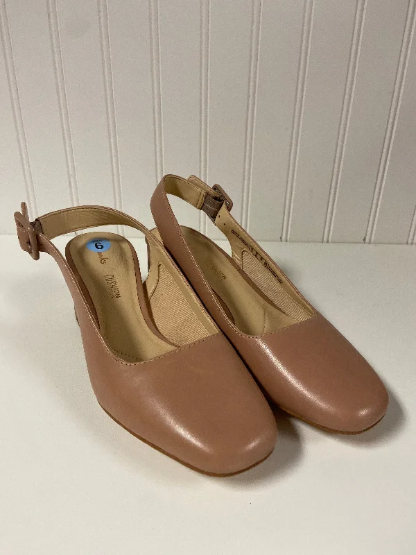 Shoes Heels Block By Clarks In Pink, Size: 6---Fashionable Kitten Heels for Date Night