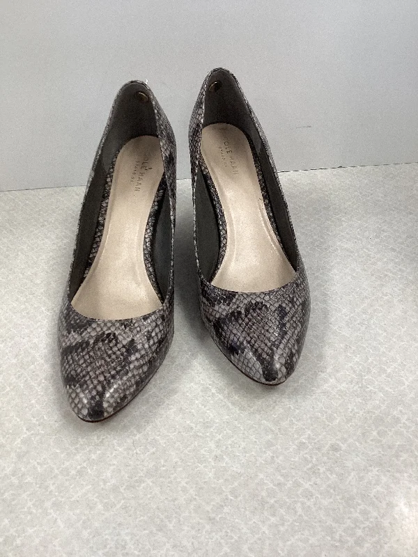 Shoes Heels Block By Cole-haan In Animal Print, Size: 8---Fashionable Kitten Heels for Date Night