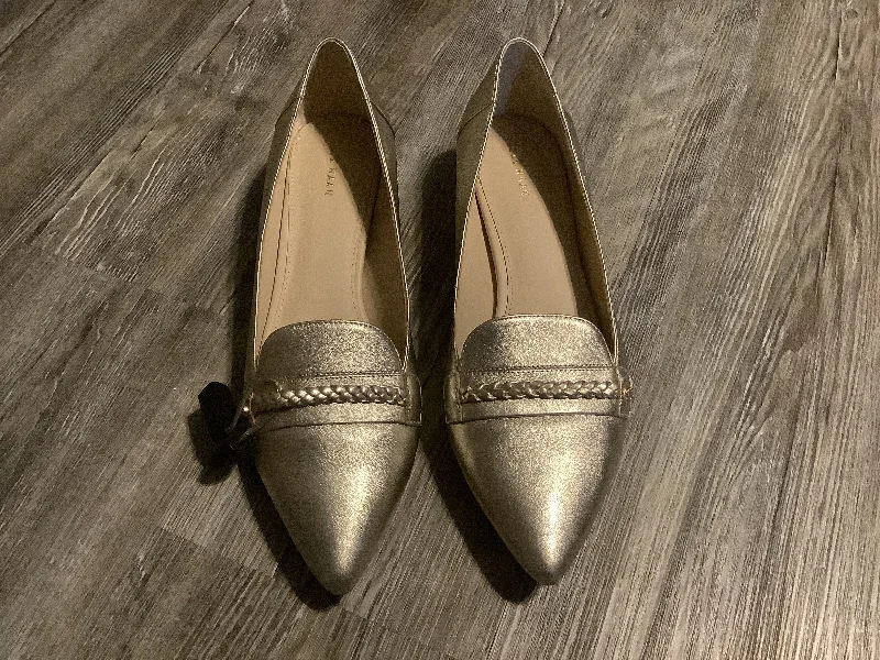 Shoes Heels Block By Cole-haan In Gold, Size: 10.5---Fashionable Kitten Heels for Date Night