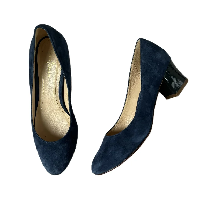 Shoes Heels Block By Cole-haan In Navy, Size: 5.5---Fashionable Kitten Heels for Date Night