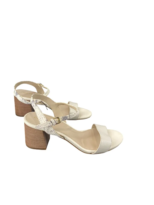 Shoes Heels Block By Cole-haan In White, Size: 8.5---Fashionable Kitten Heels for Date Night