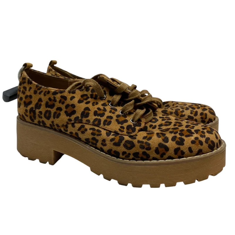 Shoes Heels Block By Dirty Laundry In Animal Print, Size: 8.5---Fashionable Kitten Heels for Date Night