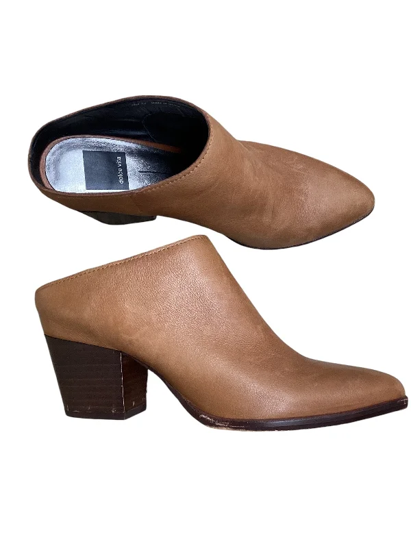 Shoes Heels Block By Dolce Vita In Brown, Size: 7.5---Fashionable Kitten Heels for Date Night