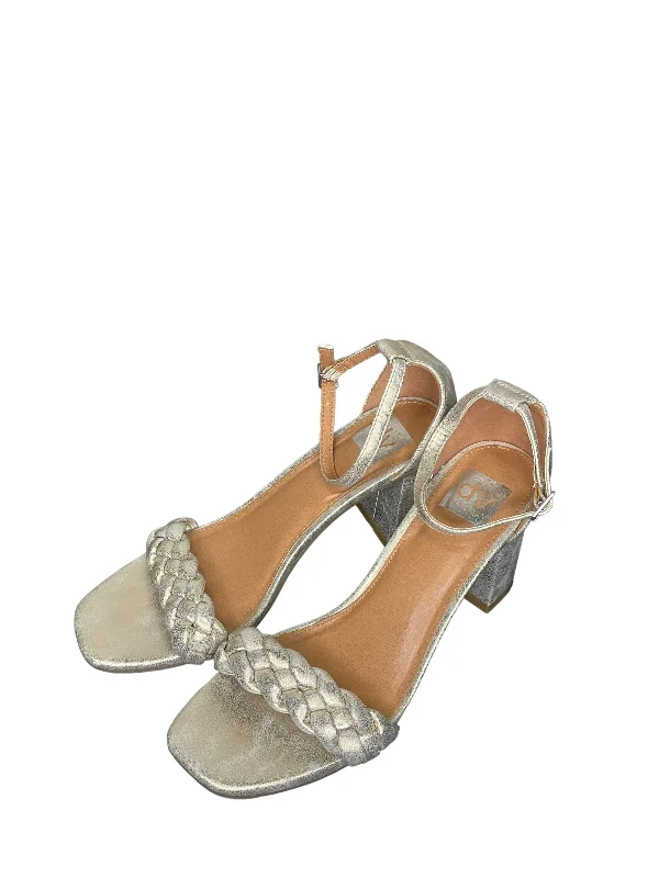 Shoes Heels Block By Dolce Vita In Silver, Size: 9.5---Fashionable Kitten Heels for Date Night