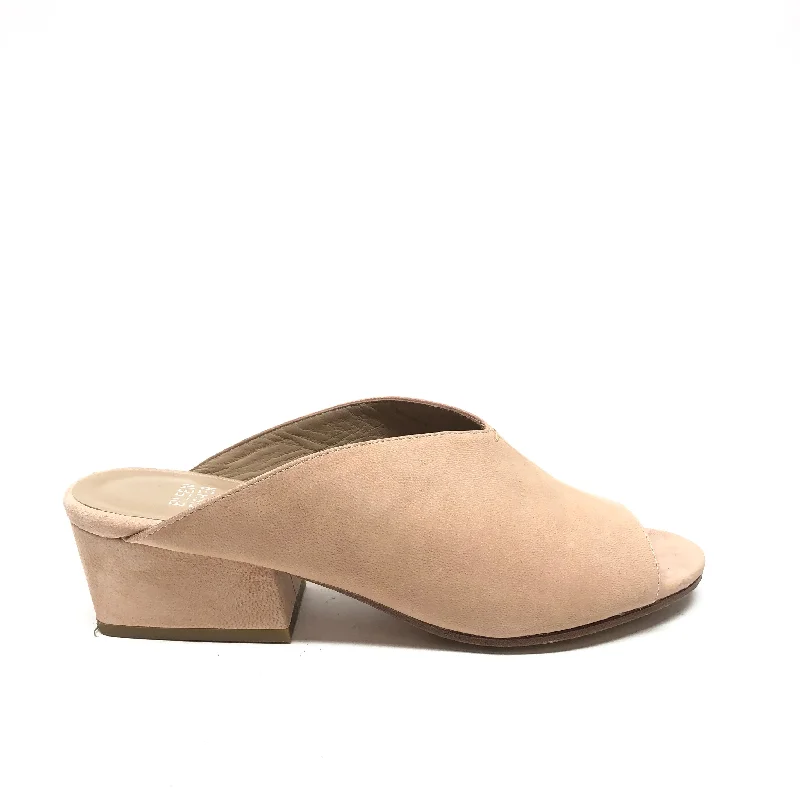 Shoes Heels Block By Eileen Fisher In Tan, Size: 7---Fashionable Kitten Heels for Date Night