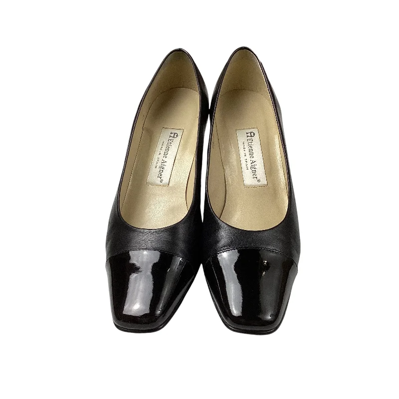 Shoes Heels Block By Etienne Aigner In Black, Size: 8.5---Fashionable Kitten Heels for Date Night