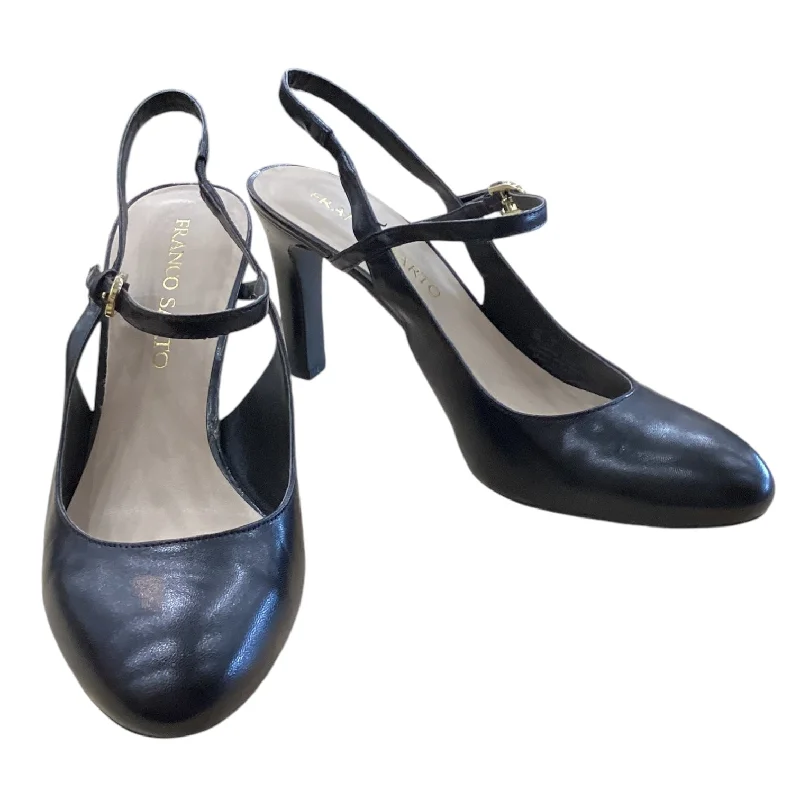 Shoes Heels Block By Franco Sarto In Black, Size: 9---Fashionable Kitten Heels for Date Night